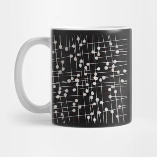 Symphony Sprouts | Black n’ White Abstract Pattern Mug